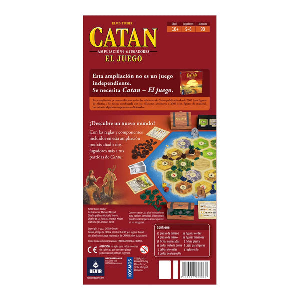 Catan ampliación para 5-6 jugadores - cafe2d6