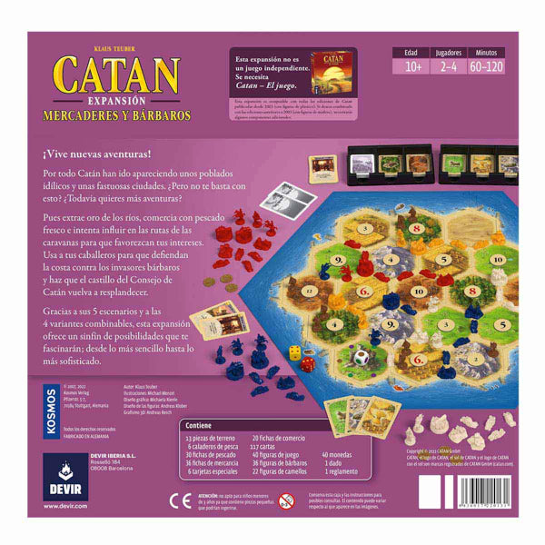 Catan expansión Mercaderes y Bárbaros - cafe2d6